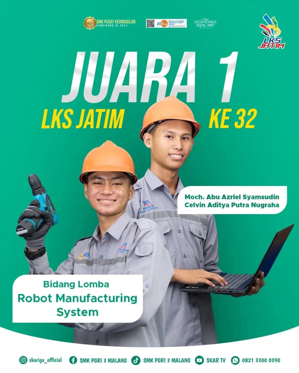 Peringkat 1 Lomba Cipta Puisi